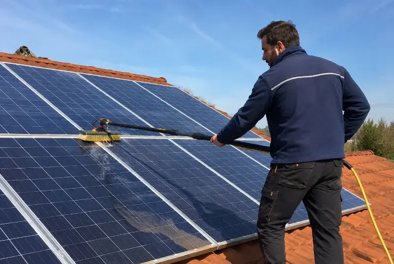 Nettoyage et entretien de panneaux solaires à Fox-Amphoux